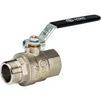 STOUT Кран SVB-0003-000020 шаровой полнопроходной, ВРНР, ручка рычаг 34 