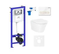 Комплект инсталляции и унитаза 7 в 1 Lavinia Boho Relfix Biore Rimless 75110198