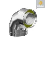 Сэндвич-колено 90° Везувий (нержавейка)