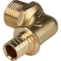 STOUT SFA-0005-001612 Угольник-переходник с наружной резьбой 16xR 1/2 для труб из сшитого полиэтилена аксиальный