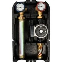 Насосная группа STOUT SDG-0001-002502 с прямым контуром 1 с насосом Grundfos UPSO 25-65 в теплоизоляции 35kW (DT10 град. Цельс)