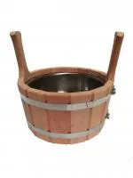 Шайка 9л с нержавеющей вставкой, ОЛЬХА