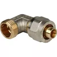 STOUT SFS-0006-001216 Угольник-переходник с наружной резьбой для металлопластиковых труб винтовой