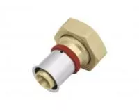 Соединитель латунный с плоским уплотнителем наружней резьбой Kan-therm Press