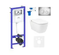Комплект инсталляции и унитаза 7 в 1 Lavinia Boho Relfix Smart V-Clean 87561122  