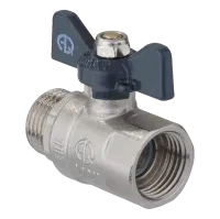 Кран шаровой  в бабочке полнопроходной,вн-нар запорная и регулирующая арматура AQUALINK