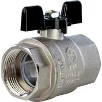 STOUT Кран SVB-0002-000032 шаровой полнопроходной, ВР/ВР, ручка бабочка 1 1/4 