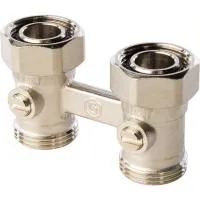 STOUT Узел SVH-0002-000020 нижнего подключения радиатора для двухтрубной системы, прямой 3/4
