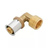Отвод 90° латунный с наружней резьбой Kan-therm Press